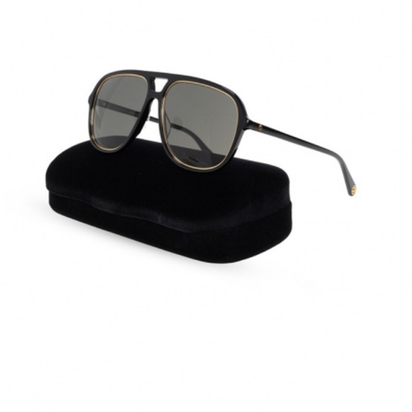 Gucci Aviator-Frame Acetate Sunglasses 1077S new in box - Picture 2 of 12